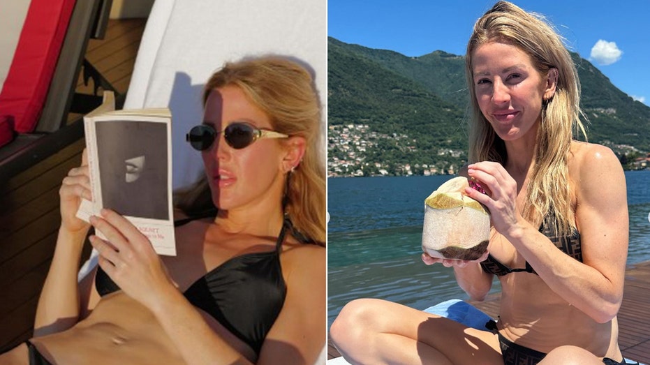 Ellie Goulding shows off her fit figure in various bikinis while enjoying a sunny vacation in Italy.