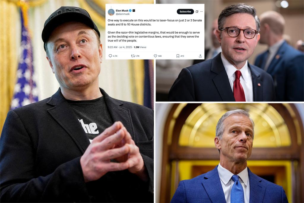 Elon Musk hints at starting an 'America Party' following backlash over the Big, Beautiful Bill Act.