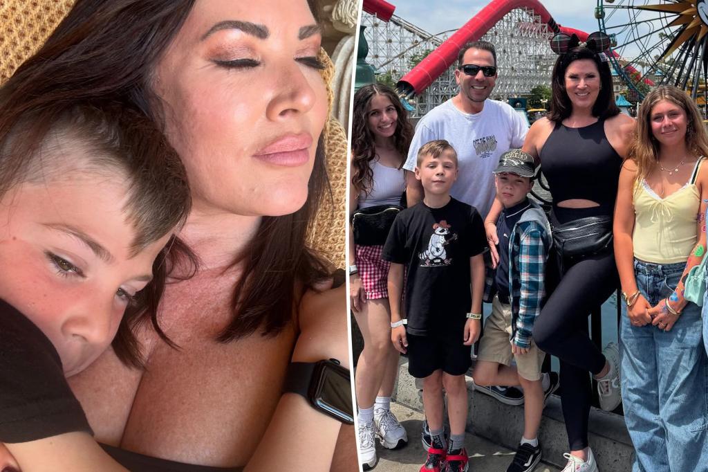 Emily Simpson shares that her 10-year-old son, Luke, has been diagnosed with an eating disorder.