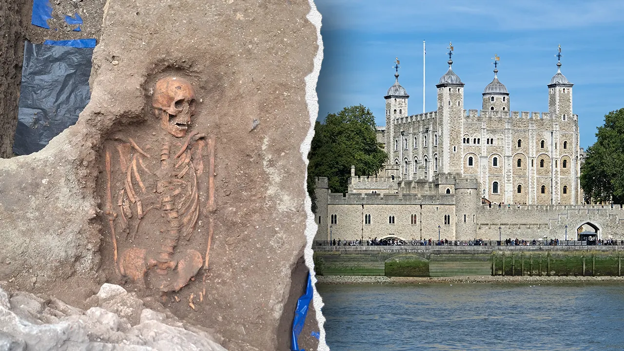 Excavation at the Tower of London reveals medieval skeletons that might belong to plague victims