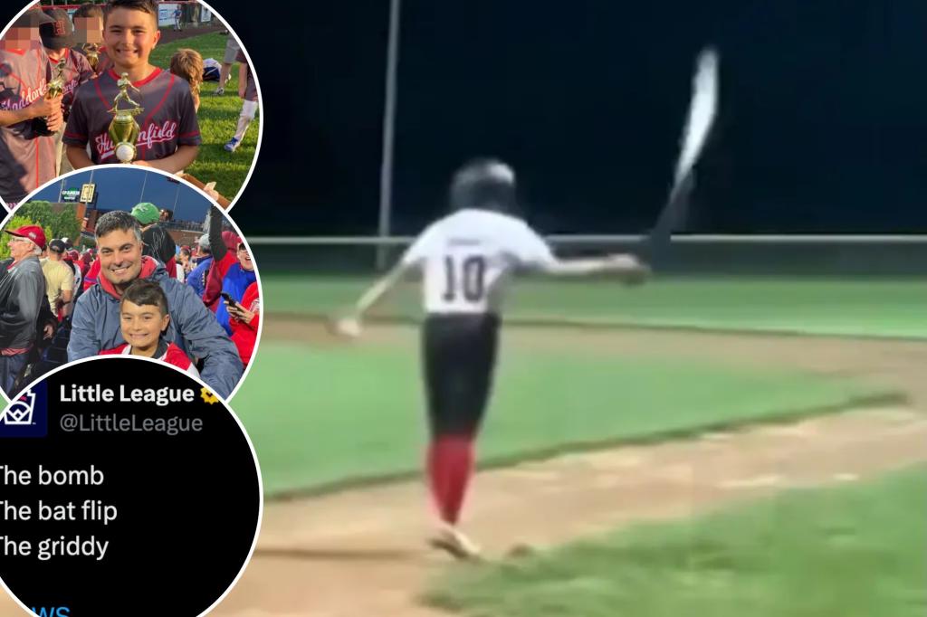Father criticizes 'hypocritical' New Jersey Little League for suspending son's bat flip