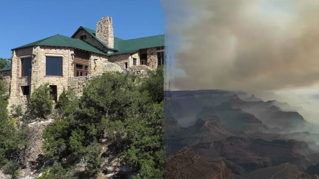 Fire on the North Rim of the Grand Canyon damages historic lodge and shuts down the area