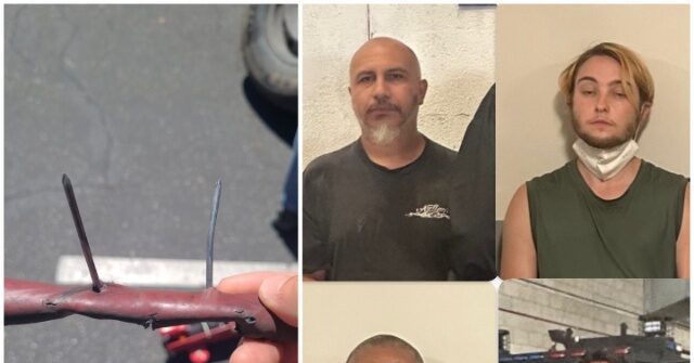 Four activists opposed to ICE arrested for placing tire spikes near federal police in Los Angeles