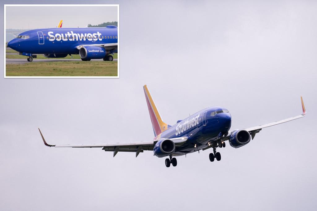 Frightened passengers 'were thrown from their seats' during a dramatic nosedive by Southwest to prevent a mid-air collision