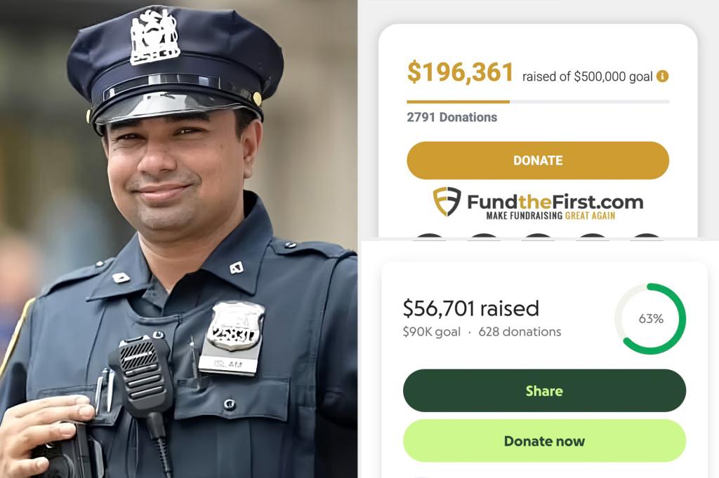 Fundraising efforts for the family of fallen NYPD officer Didarul Islam exceed $250,000