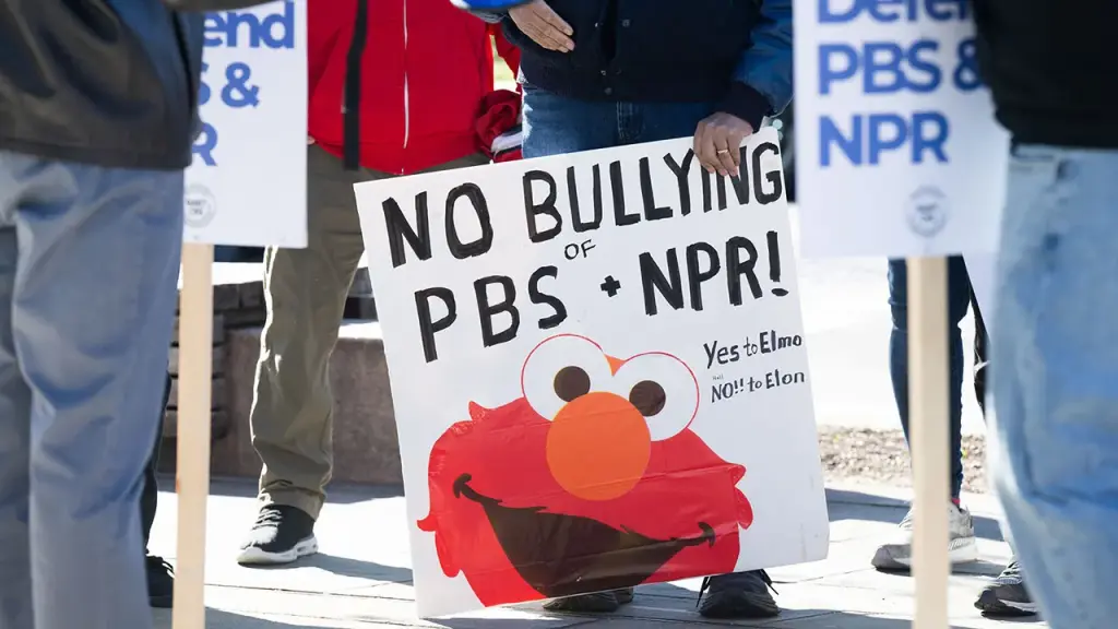 GOP cuts to public media compared to 'defund the police' campaign