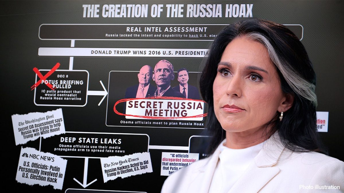 Gabbard reinforces her claim that Obama officials are politicizing Trump-Russia intelligence.