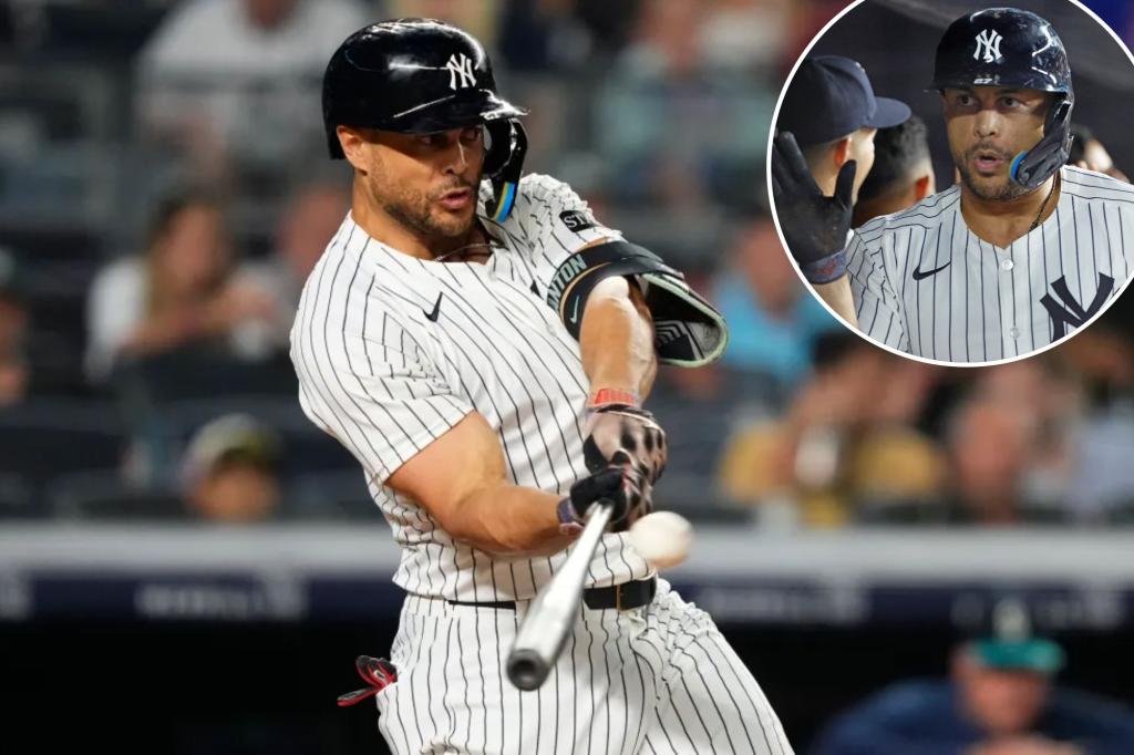 Giancarlo Stanton's first career pinch-hit home run ignites Yankees rally