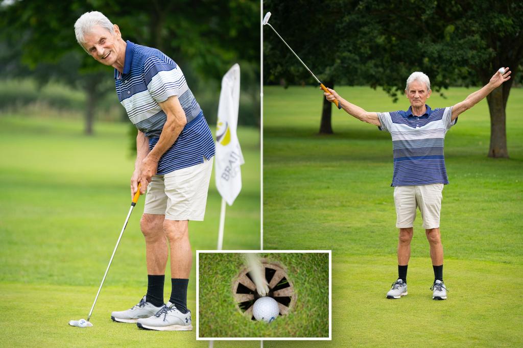 Golf enthusiast achieves 'miracle' hole-in-one to celebrate 90th birthday, proving age is no limit.