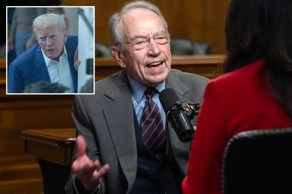 Grassley criticizes Trump's push to mandate judicial nominees in the Senate: 'I was offended'