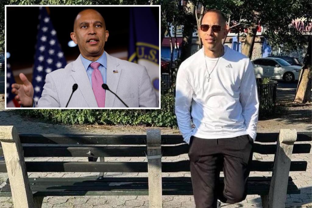Hakeem Jeffries is seeking a new digital assistant following a Photoshop error that distorted his hip area.