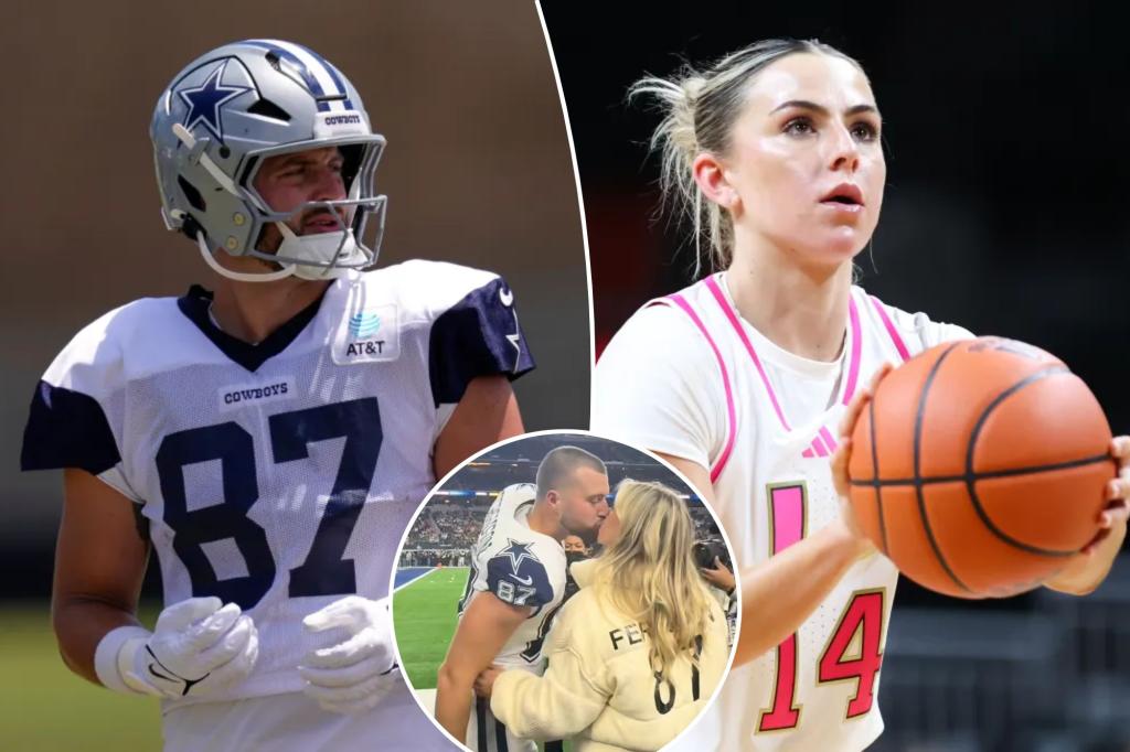 Haley Cavinder honors her fiancé Jake Ferguson's $52 million contract with the Cowboys.