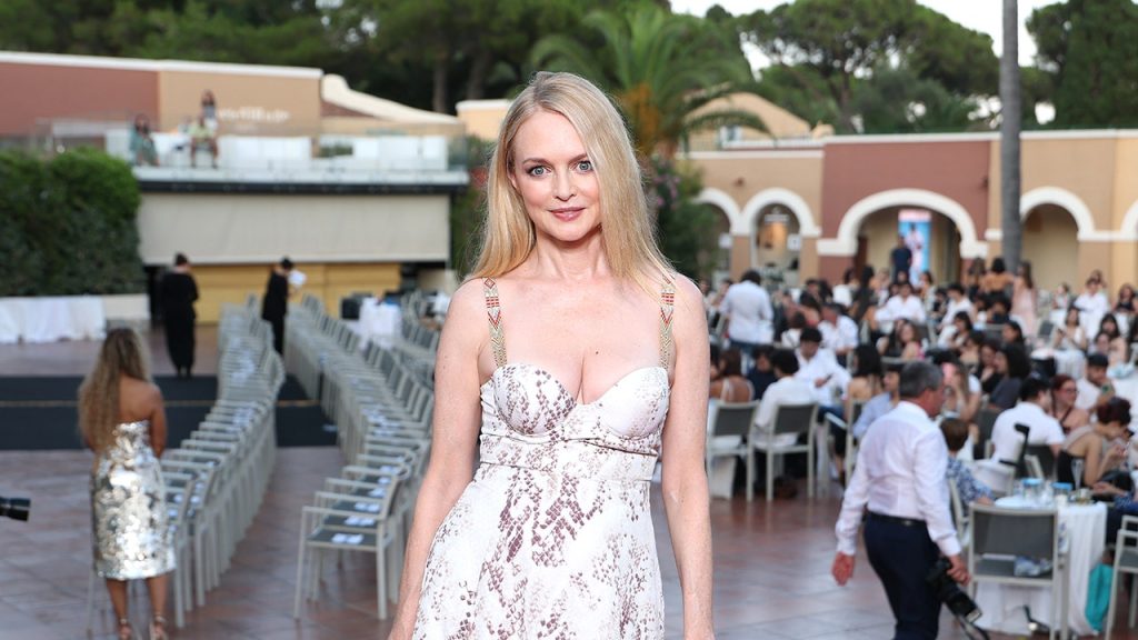 Heather Graham enjoys a getaway with Jane Seymour in Sardinia, showing off bikinis.
