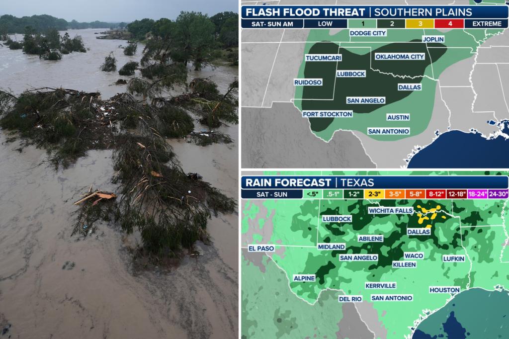Heavy rain is expected to return to Texas just a week after the severe flooding.