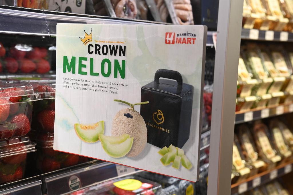 High-end fruit available at Upper West Side market for $130