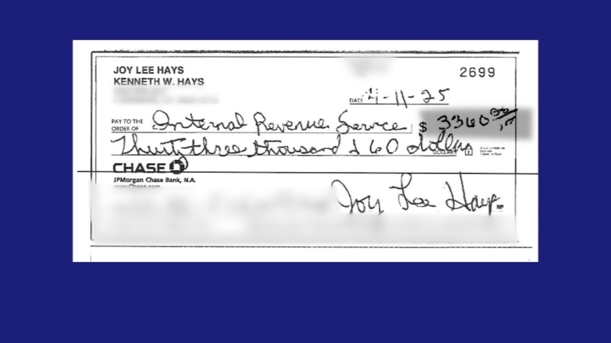 IRS fines Bay Area couple for accidentally sending a $33,000 check instead of a $3,000 payment for their taxes.