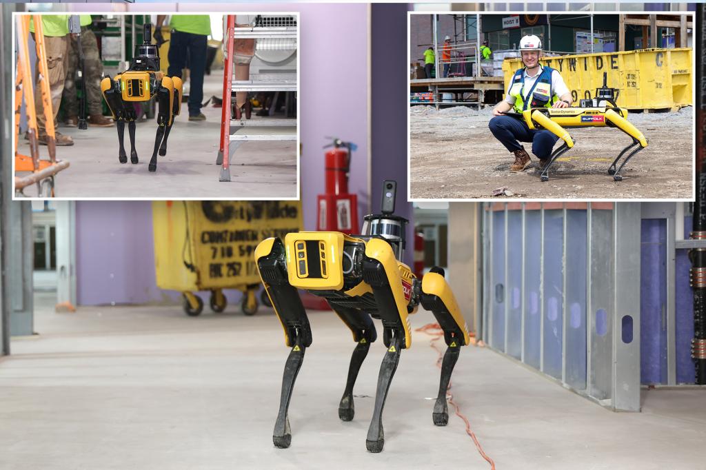 Introducing the $100K robotic dog Spot that watches over a construction site in Long Island