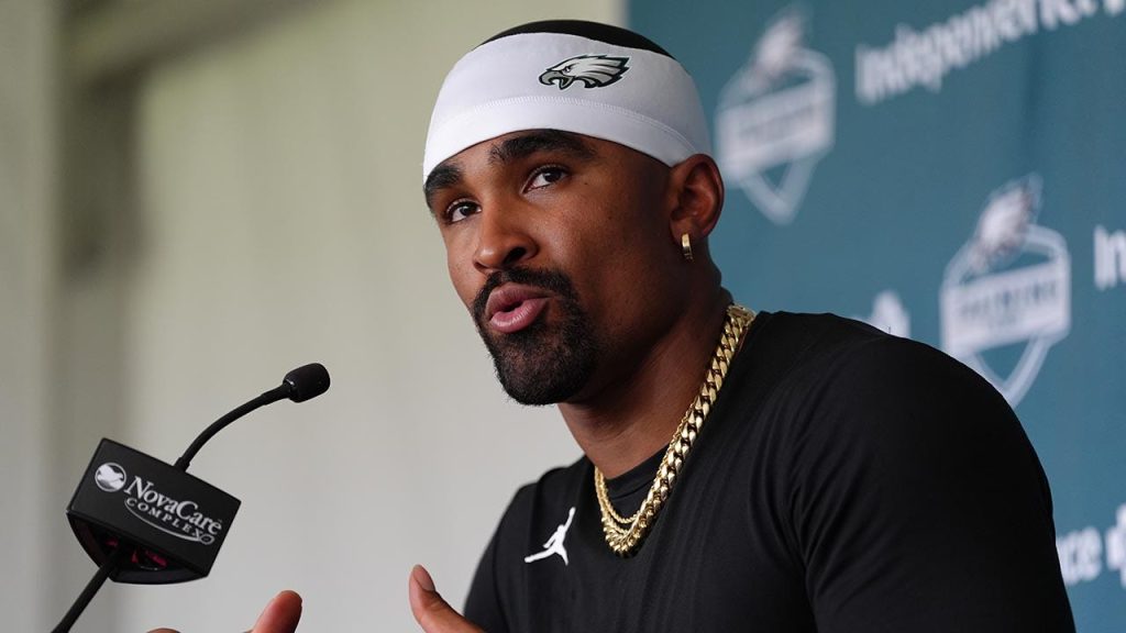 Jalen Hurts has 'moved forward' after the Super Bowl win as the Eagles begin training camp.