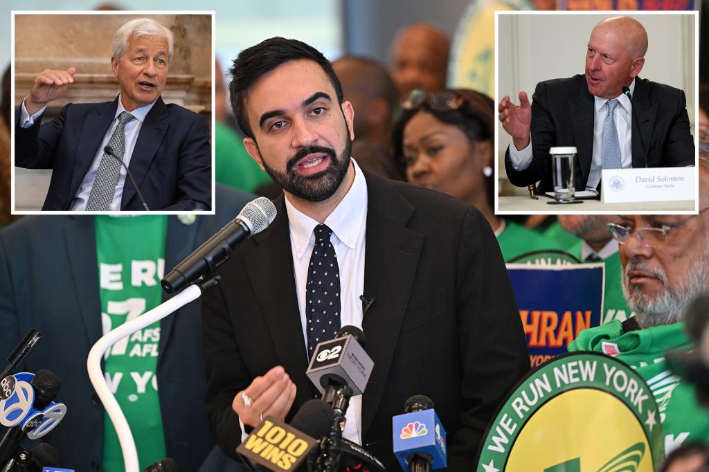 Jamie Dimon and top Wall Street executives ignore Zohran Mamdani's meeting