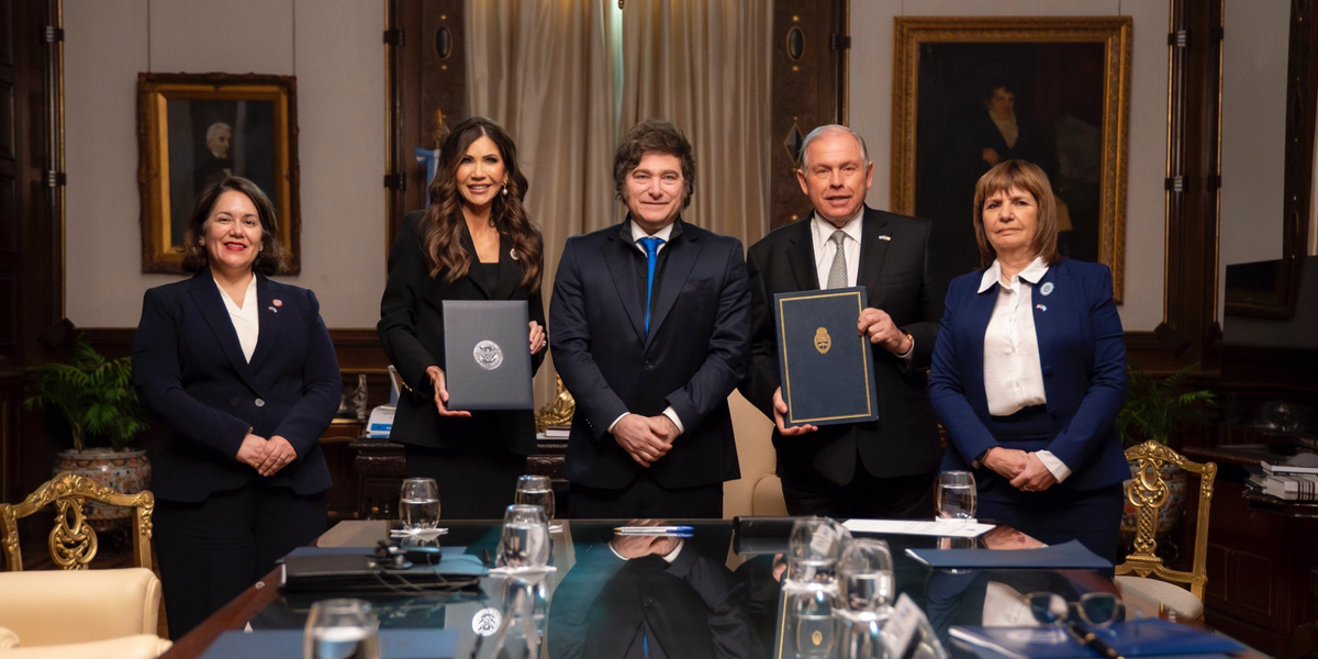 Javier Milei and Noem reach major agreement as the White House forms an anti-left coalition