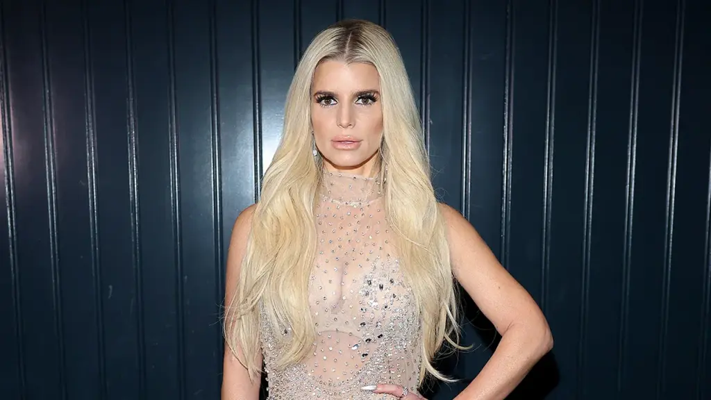 Jessica Simpson marks her special 45th birthday in a dazzling sheer dress
