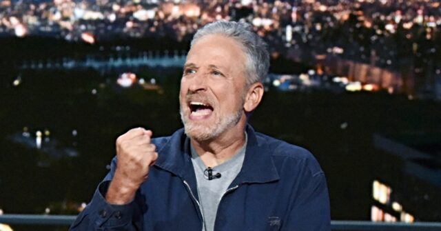 Jon Stewart Brings in Gospel Choir to Perform ‘Go F**k Yourself’ to Trump, Paramount Regarding Colbert’s Cancellation