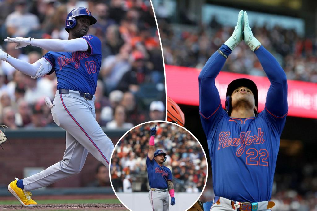 Juan Soto and the Mets rally to complete a sweep of the Giants, securing their seventh consecutive victory