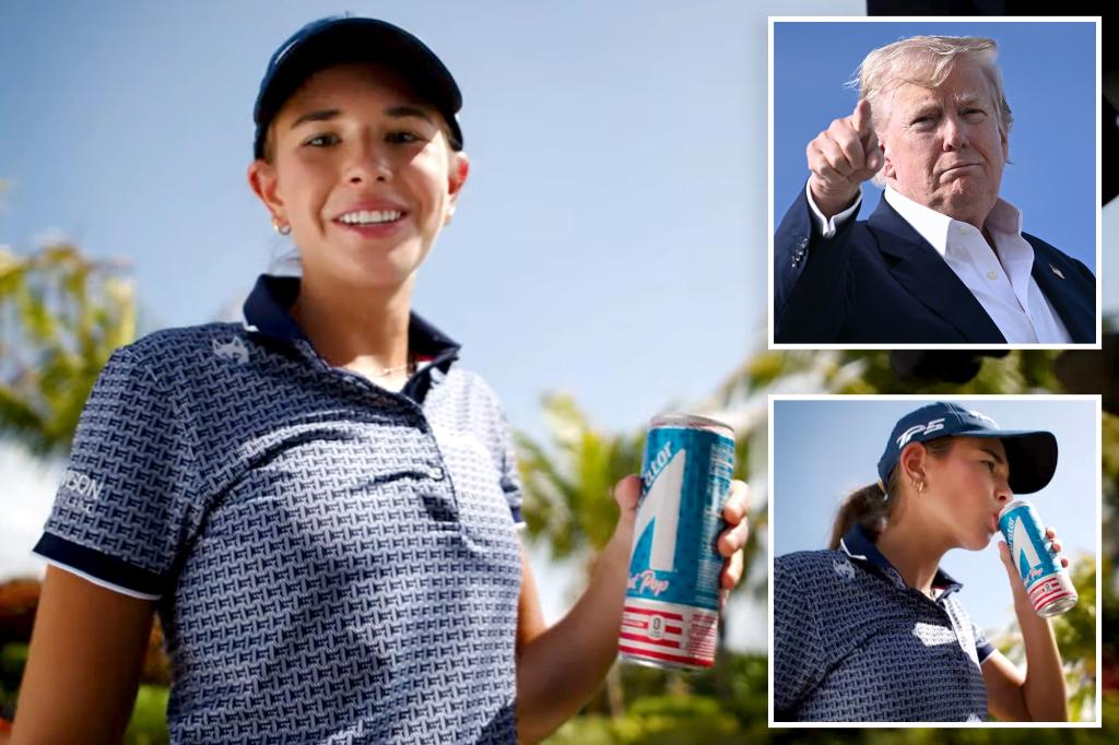 Kai Trump jokes about the president in a video for Accelerator energy drink