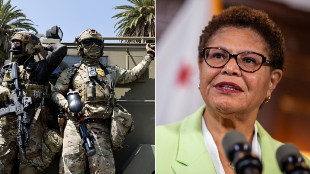 Karen Bass calls for ICE agents to go, igniting a social media response