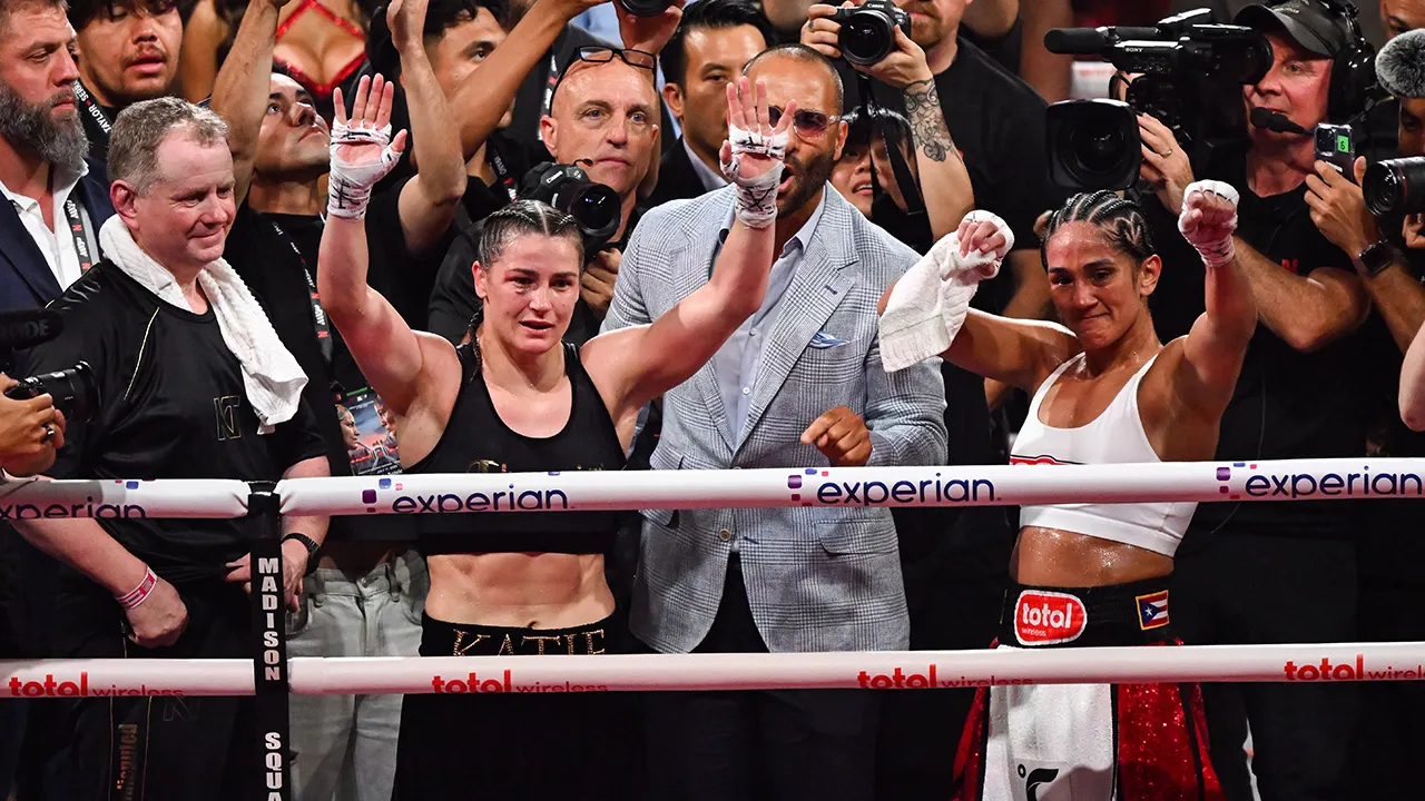Katie Taylor feels 'very pleased' after finishing her trilogy victory over Amanda Serrano.