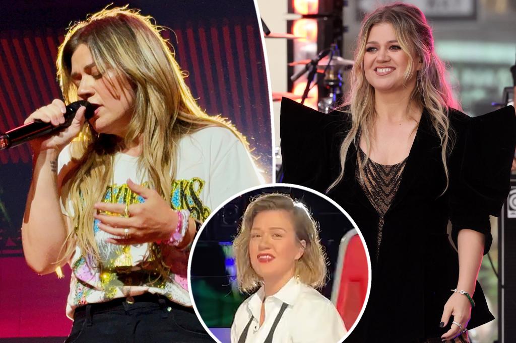 Kelly Clarkson reveals a bob haircut in her return to 'The Voice'