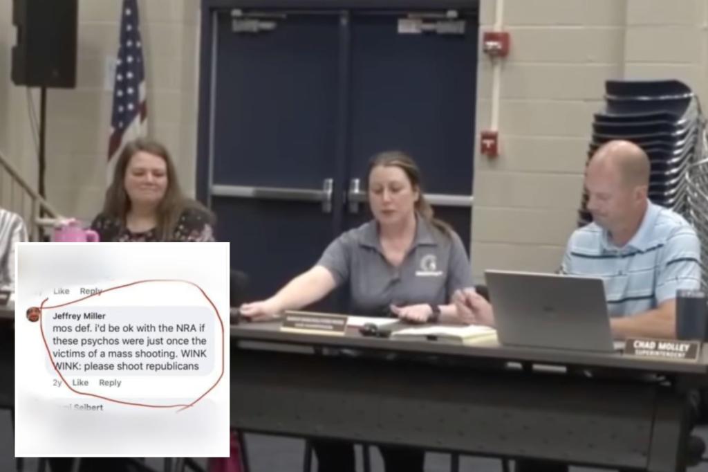 Kentucky school district leader Jeffrey Miller steps down following social media remark urging violence against Republicans