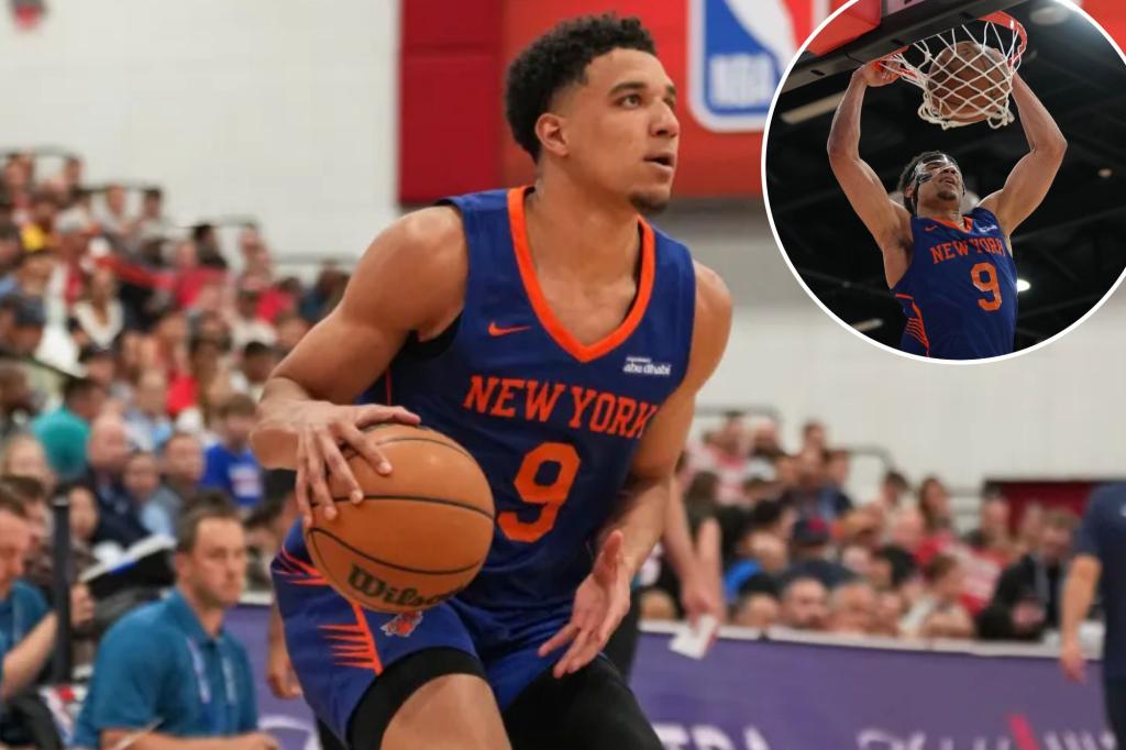 Kevin McCullar Jr. stands out with his performance to secure a spot on the Knicks roster after a challenging rookie year.