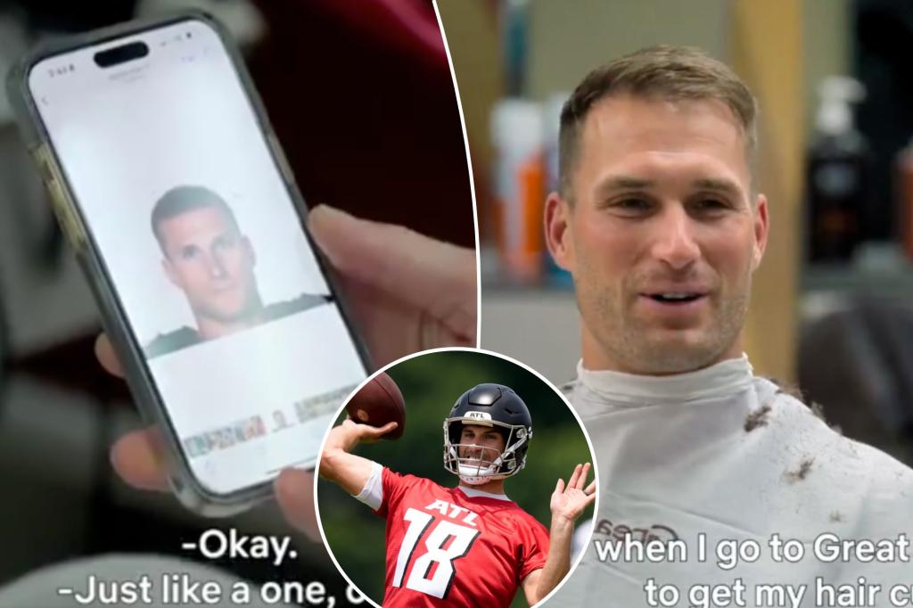 Kirk Cousins has a strange method for getting haircuts