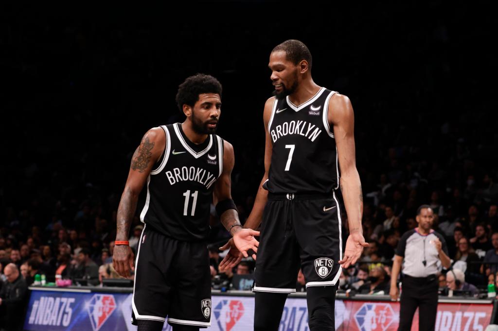 Kyrie Irving reflects on the troubled time with the Nets following Kevin Durant's doubts about his dedication.