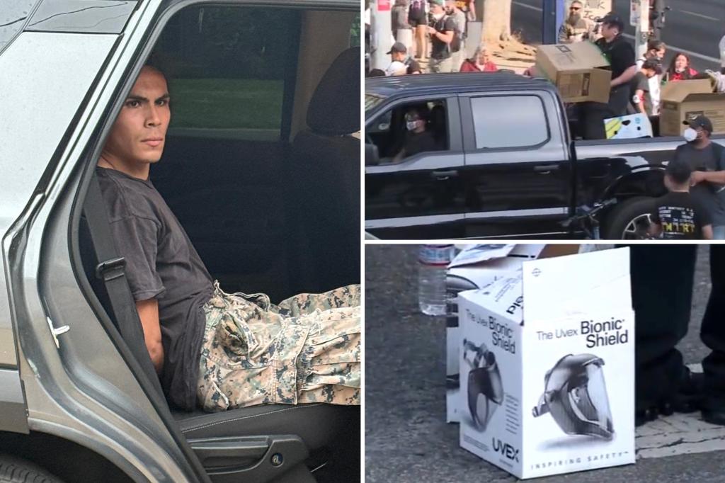 LA protest leader against ICE captured handing out equipment to demonstrators charged with conspiracy by the DOJ