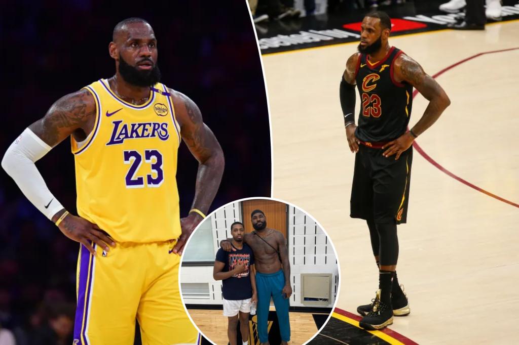 LeBron James brushes off trip to Cavaliers' practice facility amid Lakers trade speculation