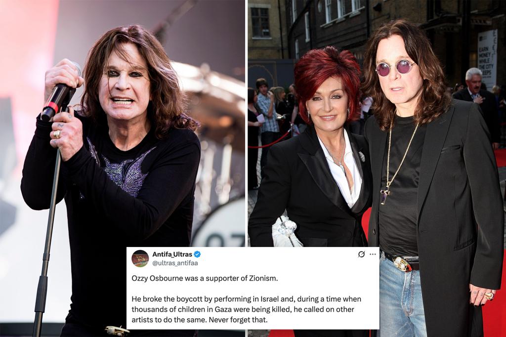 Leftist groups attempt to cancel Ozzy Osbourne after his performance in Israel: 'Violated the boycott'
