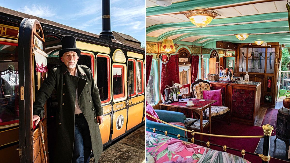 Man transforms 1895 train car into sought-after Airbnb attracting visitors from everywhere