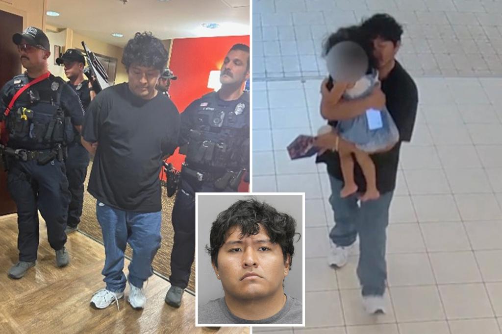 Man with a history of violence apprehended for kidnapping 3-year-old girl from shopping center: footage