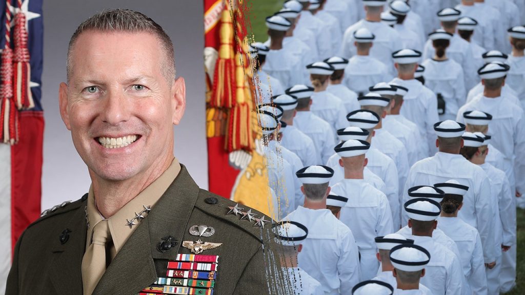 Marine general chosen as the first non-Navy leader at the Naval Academy
