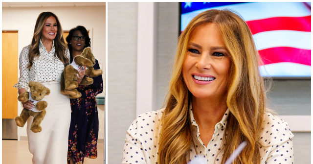 Melania Trump Keeps it Subtle in Stylish Flats for July 4th Trip to Children's National Hospital