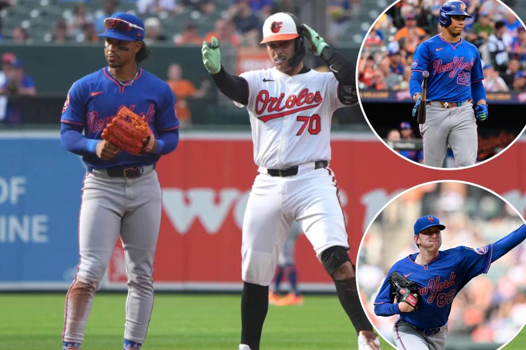 Mets struggle as Orioles win both games in doubleheader