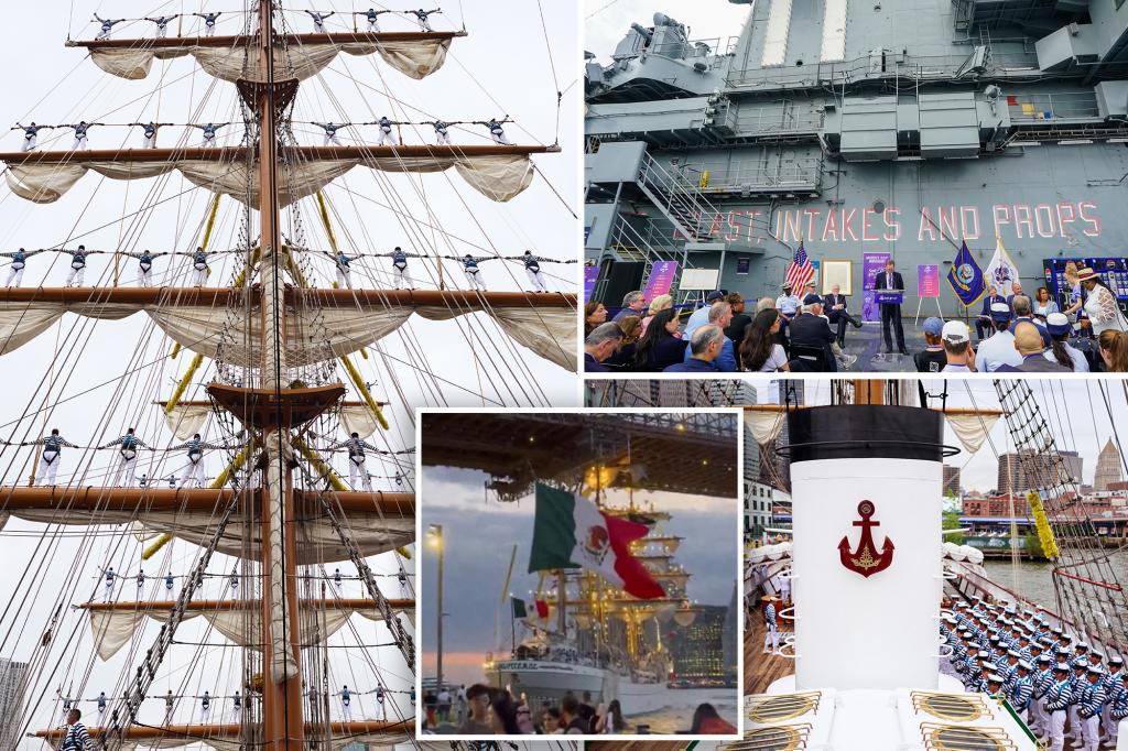 Mexican navy vessel that collided with Brooklyn Bridge might return to New York next year