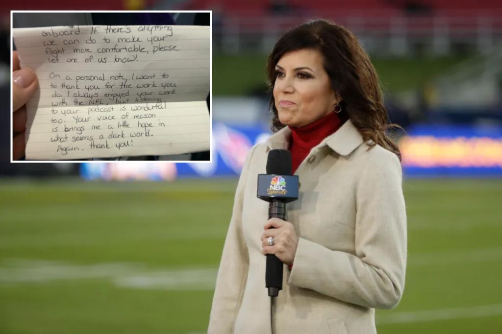 Michele Tafoya addresses those who criticized her following the airplane letter issue