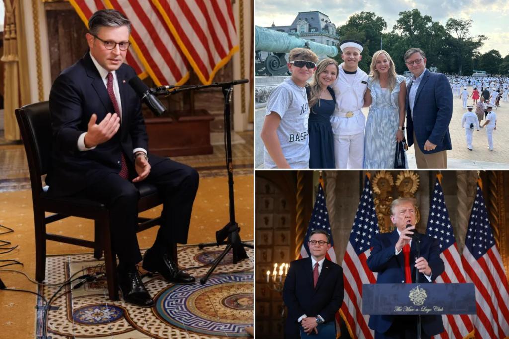 Mike Johnson shares a frightening experience when his young kids nearly drowned shortly after taking on the role of speaker.