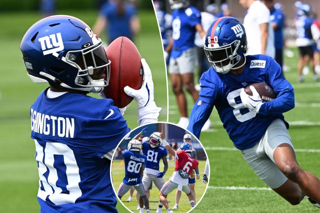 Montrell Washington aims to make the Giants keep him by Week 1