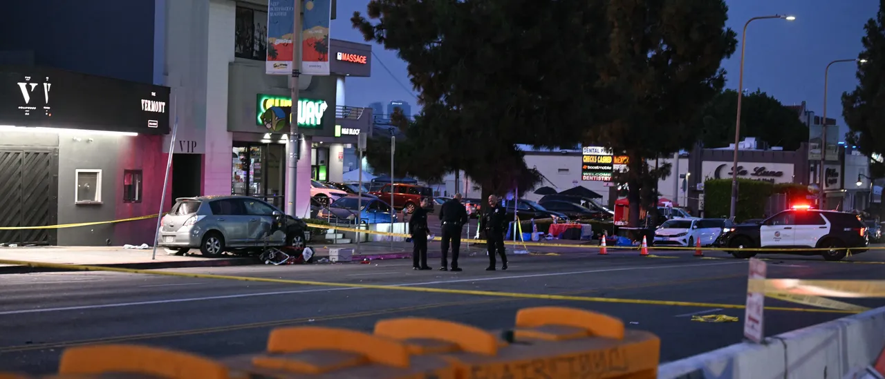 More than 30 people hurt as vehicle crashes into group outside Hollywood nightclub, authorities report