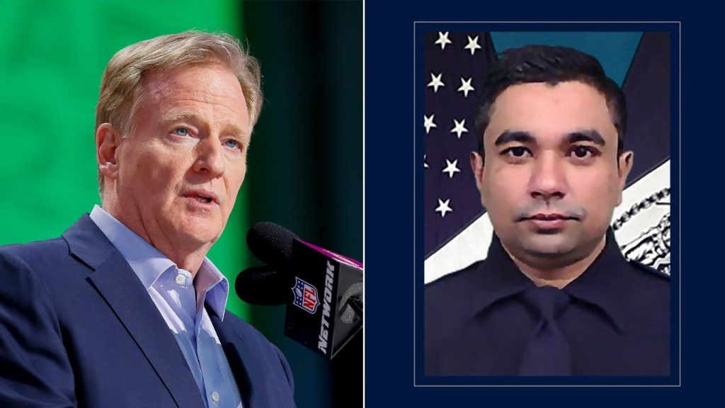 NFL commissioner honors deceased NYPD officer after NYC shooting