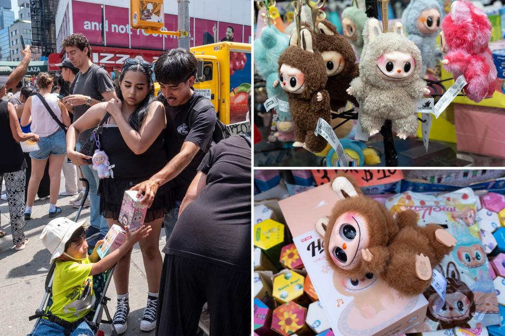 New Yorkers face Labubu craziness as clear knockoffs of popular Chinese monster dolls overrun Canal Street